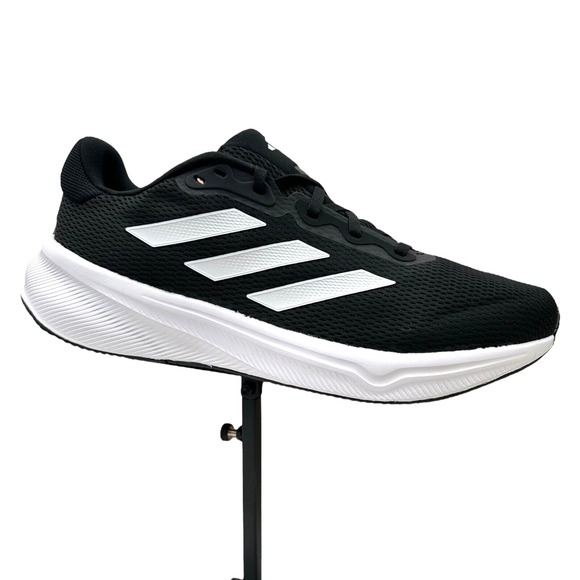 adidas Mens Response Running Shoe Size 9 Black/White Lace up Sneakers IH6007‎ main image 9